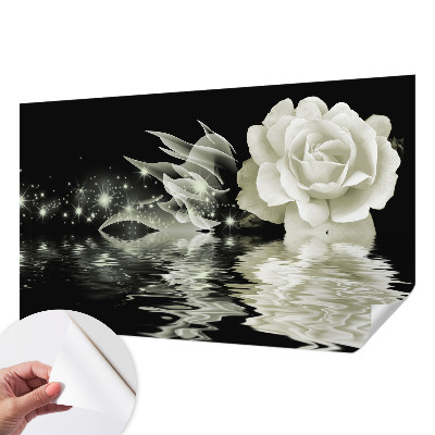 Papier peint chambre adulte cocooning Žiarivá ruža