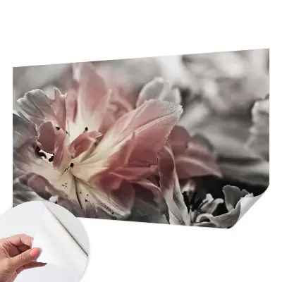Papier peint photo imprimé sur tissu non tissé Fleur pastel