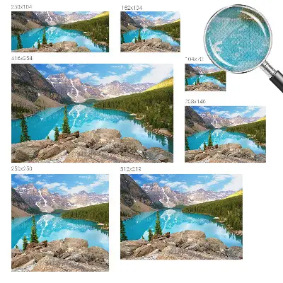 Papier peint intissé Lac Bleu