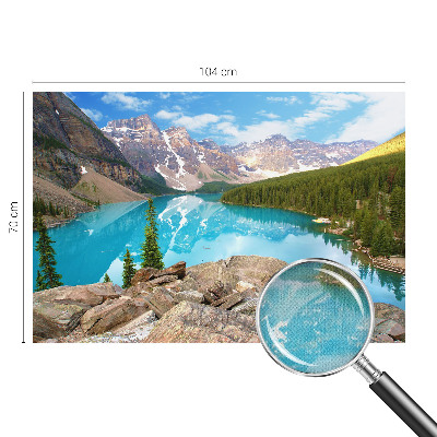 Papier peint tête de lit chambre adulte Modré jazero