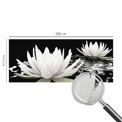 Papier peint photographique intissé fleurs aquatiques