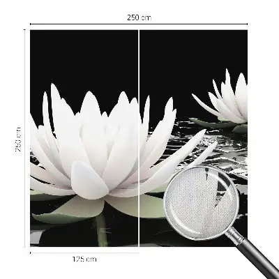 Papier peint photographique intissé fleurs aquatiques
