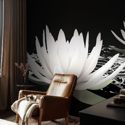 Papier peint tendance chambre adulte Vodné kvety