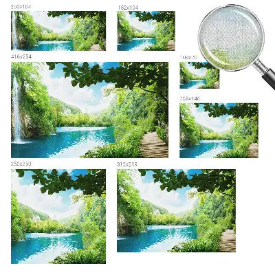 Papier peint intissé oasis naturelle