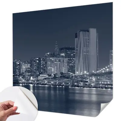Papier peint photographique sur tissu non tissé Ville de nuit