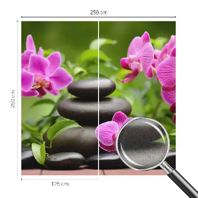Papier peint intissé Pierres d'orchidées