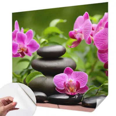 Papier peint intissé Pierres d'orchidées