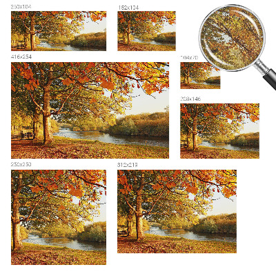 Papier peint panoramique pas cher Pobrežná jeseň