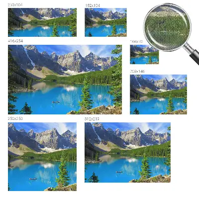 Papier peint photo grand format pour le mur Lac de montagne