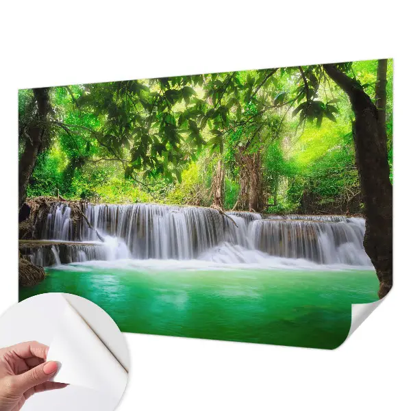 Papier peint intissé imprimé Cascade forestière