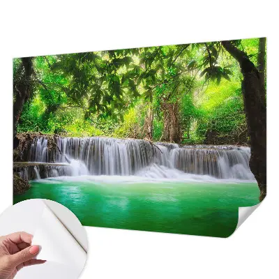 Papier peint intissé imprimé Cascade forestière