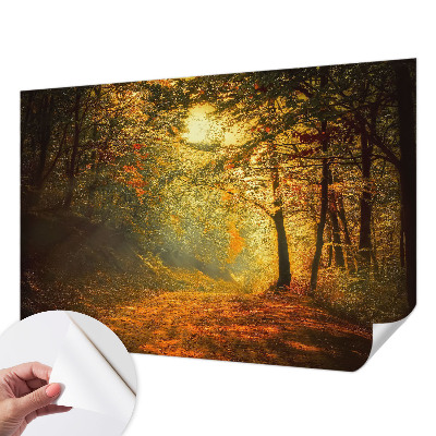 Papier peint tête de lit chambre adulte Jesenná krajina