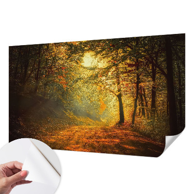 Papier peint tête de lit chambre adulte Jesenná krajina