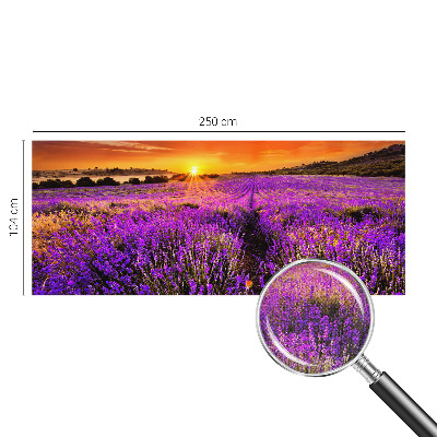 Papier peint photo autocollant Levanduľový západ slnka