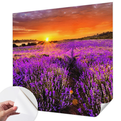 Papier peint photo autocollant Levanduľový západ slnka