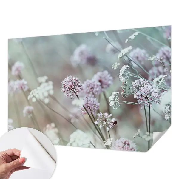 Papier peint photographique sur tissu non tissé fleurs sauvages