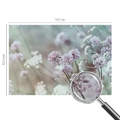 Papier peint photographique sur tissu non tissé fleurs sauvages