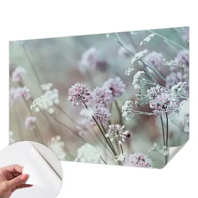 Papier peint photographique sur tissu non tissé fleurs sauvages