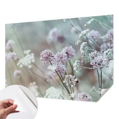 Papier peint photographique sur tissu non tissé fleurs sauvages
