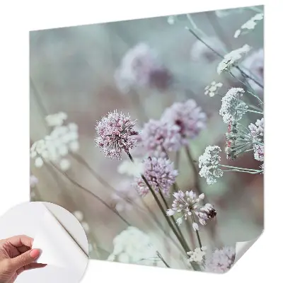 Papier peint photographique sur tissu non tissé fleurs sauvages