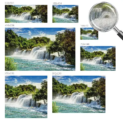 Papier peint intissé imprimé Une cascade magnifique