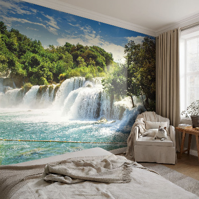Papier peint chambre garçon Úžasný vodopád