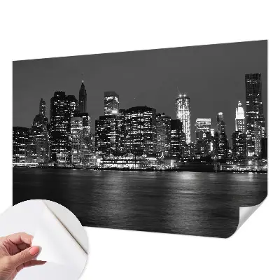Papier peint photo grand format pour le mur métropole nocturne