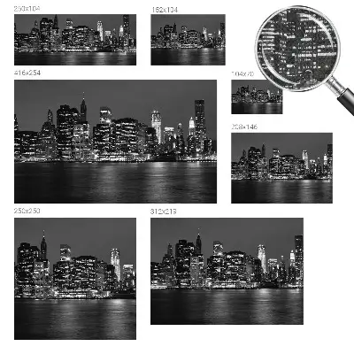 Papier peint photo grand format pour le mur métropole nocturne