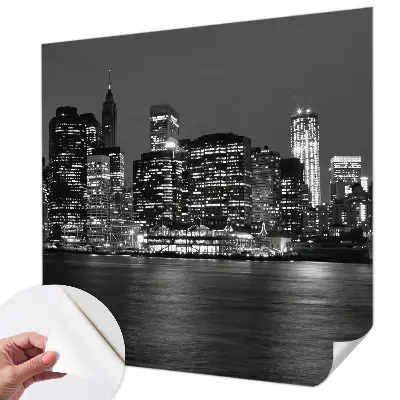 Papier peint photo grand format pour le mur métropole nocturne