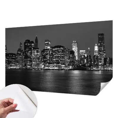 Papier peint photo grand format pour le mur métropole nocturne