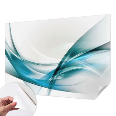 Déco papier peint salon Modré vlny