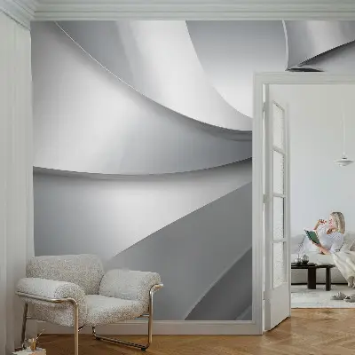 Papier peint intissé spirales géométriques