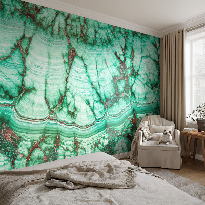 Papier peint chambre adulte cocooning Zelené vzory