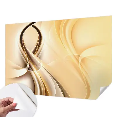 Papier peint photo imprimé sur tissu non tissé Lignes ondulées