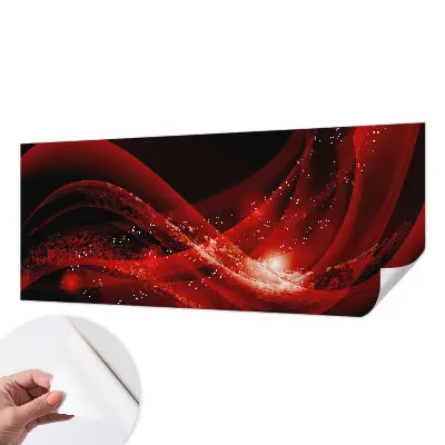 Papier peint intissé imprimé Vortex rouge