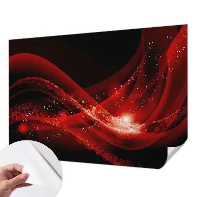 Papier peint intissé imprimé Vortex rouge