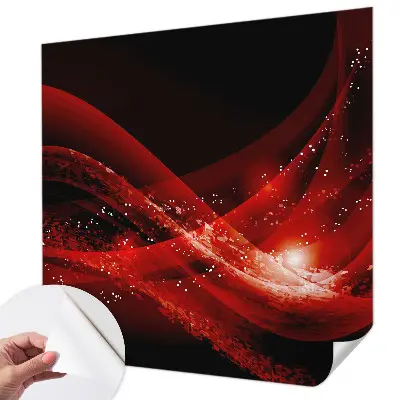 Papier peint intissé imprimé Vortex rouge