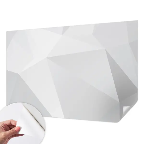 Papier peint photo sur tissu non tissé Triangles gris
