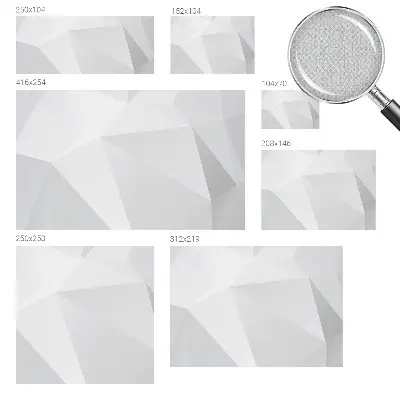 Papier peint photo sur tissu non tissé Triangles gris