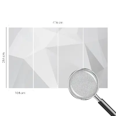 Papier peint photo sur tissu non tissé Triangles gris
