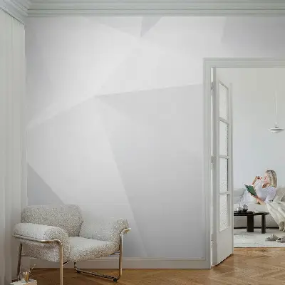 Papier peint photo sur tissu non tissé Triangles gris