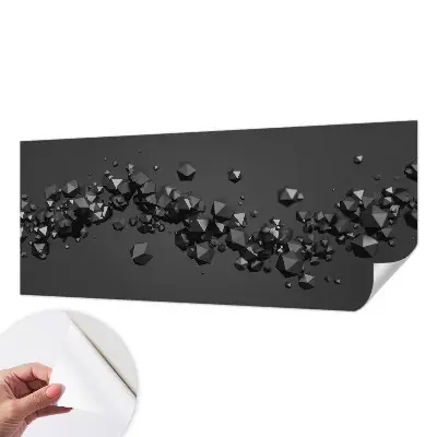 Papier peint photographique sur tissu non tissé bosses noires