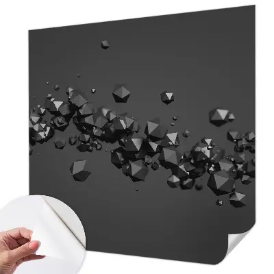 Papier peint photographique sur tissu non tissé bosses noires