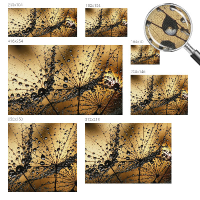 Papier peint panoramique adhésif Jemné kvapky