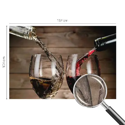 Papier peint photo imprimé sur tissu non tissé Verres de vin