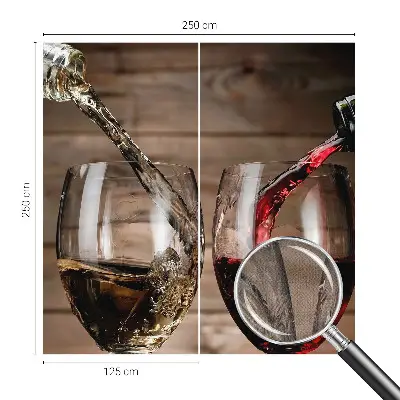 Papier peint photo imprimé sur tissu non tissé Verres de vin