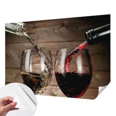 Papier peint photo imprimé sur tissu non tissé Verres de vin