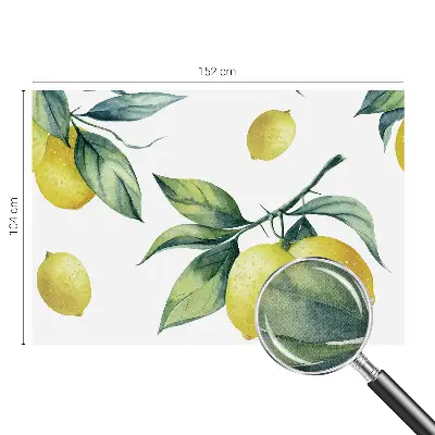 Papier peint intissé imprimé Motif citron