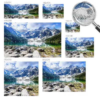 Papier peint photo grand format pour le mur paysage de montagne