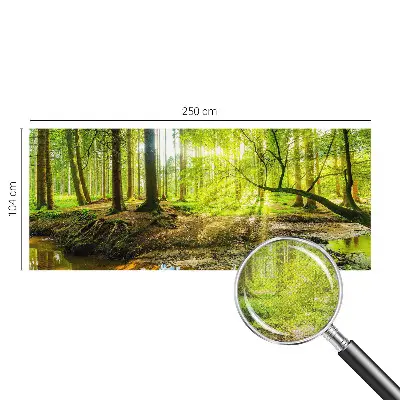 Papier peint photo imprimé sur tissu non tissé paysage vert